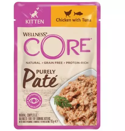 Core cat purely pate kitten chicken +tun - Core märkäruuat - 076344118459 - 1