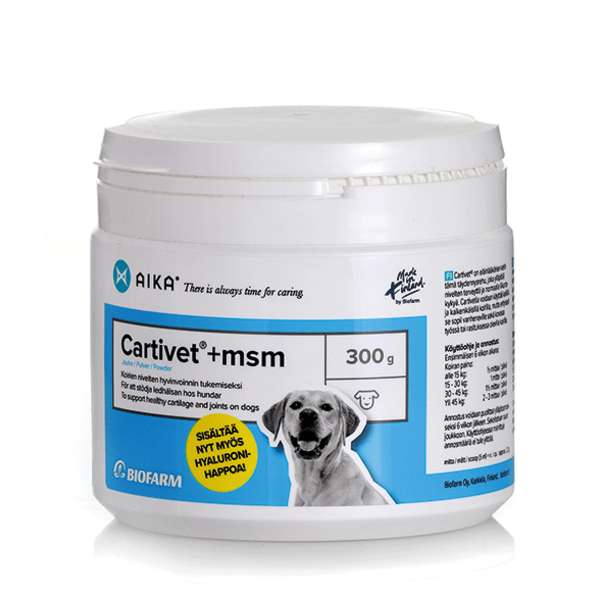 Aika Cartivet+MSM 300g - Koiran nivelten hyvinvointi - 6416225300339 - 1