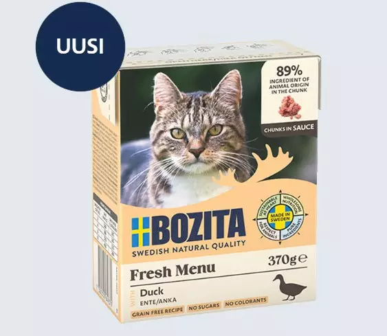 Bozita Fresh menu ankka 370g kastikkeess - Bozita märkäruoat - 7300330649379 - 1