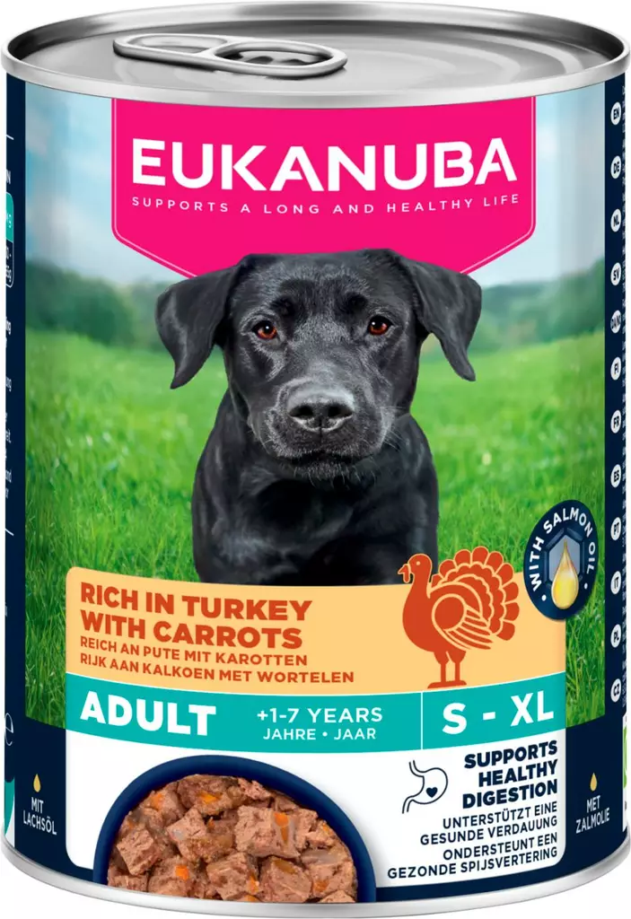 Eukanuba Turkey with Carrots 400g - Muut märkäruokamerkit - 8710255206219 - 1