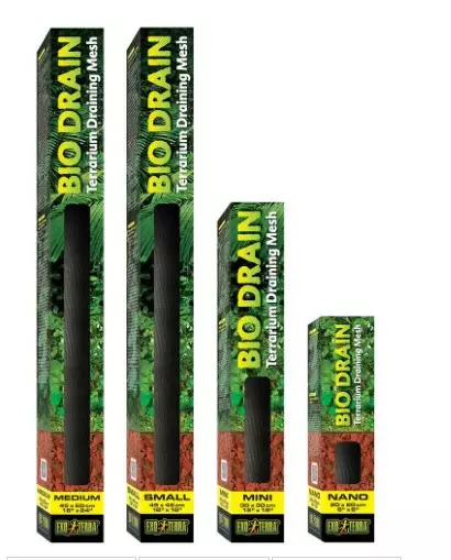 Exoterra Bio Drain Mesh S 45x45cm - Matelijoiden pohjamateriaalit - 015561231329 - 1
