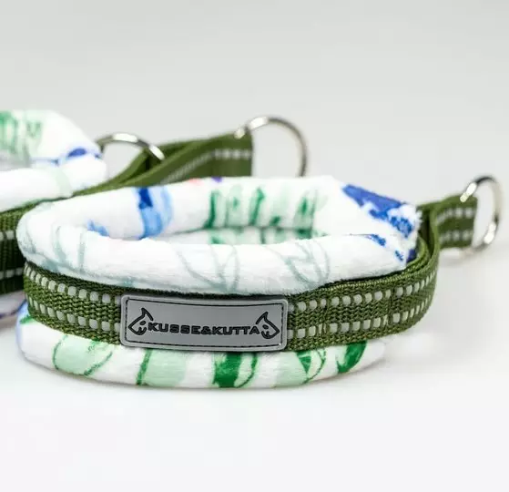 Kusse&kutta PK-panta pehmo Oliivilehto - Puolikiristävät pannat - 6430078947909 - 1