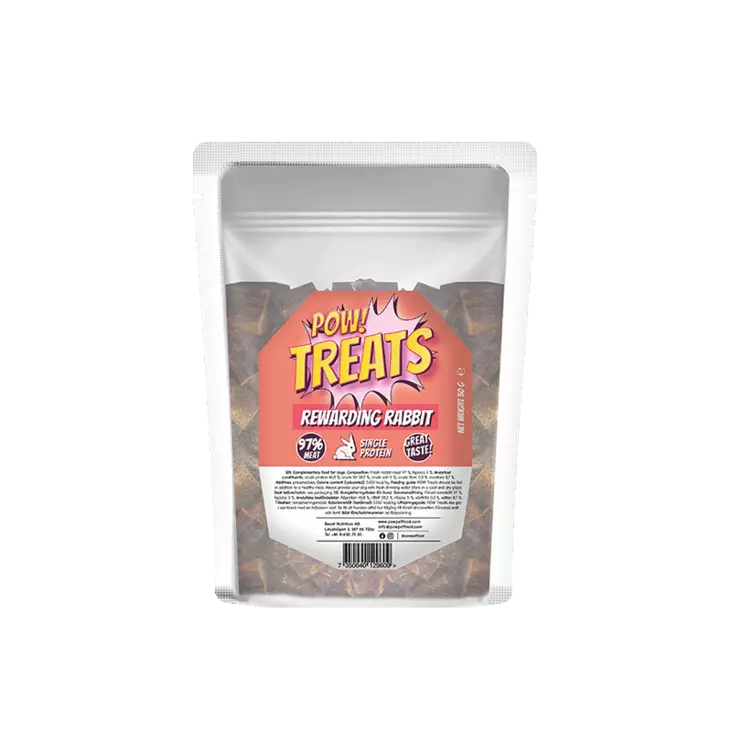 POW Rewarding Rabbit 50g herkku - Koiran makupalat ja herkut - 7350040129609 - 1