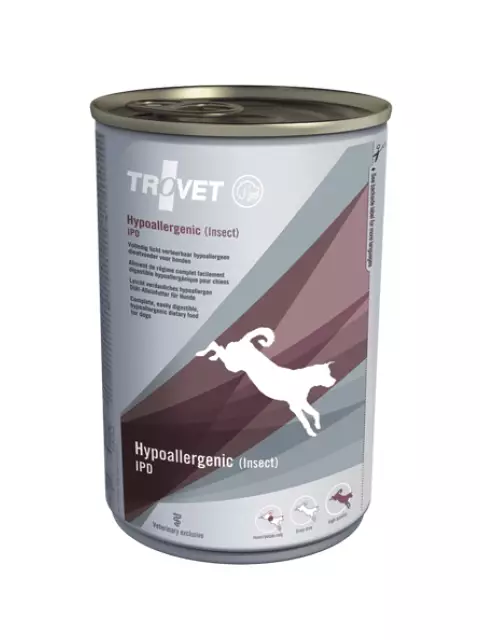 Trovet hypoallernic 400g hyönteisp. - Eläinlääkäriruuat - 8716811030809 - 1