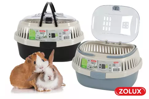 Zolux Muovinen kuljetuslaatikko - Kanien ja jyrsijöiden kuljetuskopat - 3336022080209 - 1